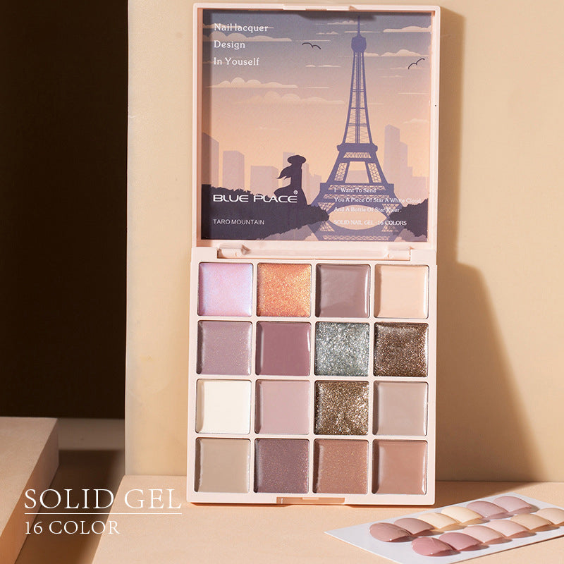 💅Ny modell 16 färger solid nagellacksbricka