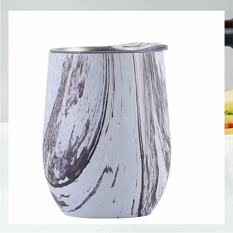 Creative Eggshell Cup - 12oz Stainless Steel Wine Cup