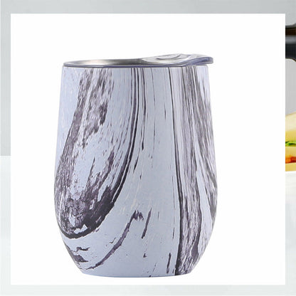 Creative Eggshell Cup - 12oz Stainless Steel Wine Cup
