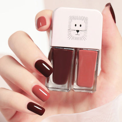 Avtagbart, bakningsfritt, snabbtorkande, långtidsverkande nagellack