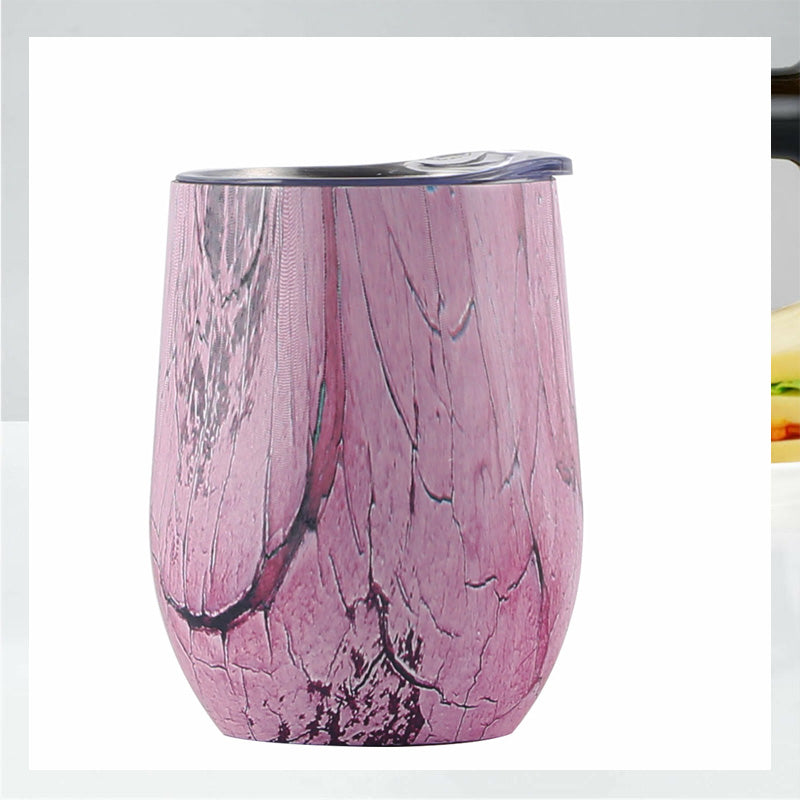 Creative Eggshell Cup - 12oz Stainless Steel Wine Cup