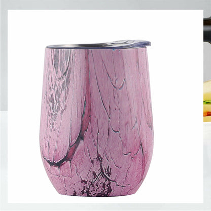 Creative Eggshell Cup - 12oz Stainless Steel Wine Cup