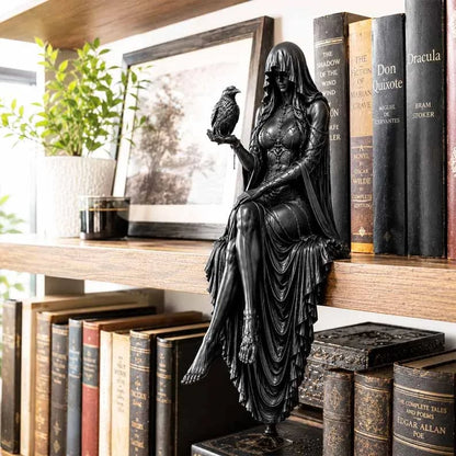 🎁Gothic Raven Shelf Sitter Statue