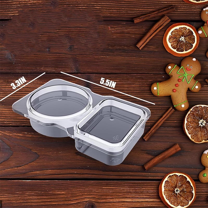 Kryddbehållare med dubbla fack