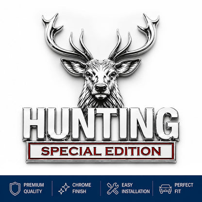🦌 Premium 3D Deer Emblem Sticker – Upgrade Your Vehicle With Outdoor Style