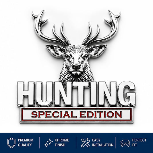 🦌 Premium 3D Deer Emblem Sticker – Upgrade Your Vehicle With Outdoor Style