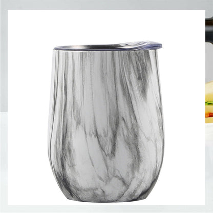 Creative Eggshell Cup - 12oz Stainless Steel Wine Cup