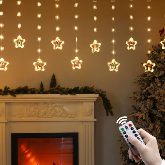 🎄✨ LED-julstämningsgardinljus · Lys upp varje festlig stund ✨🎄