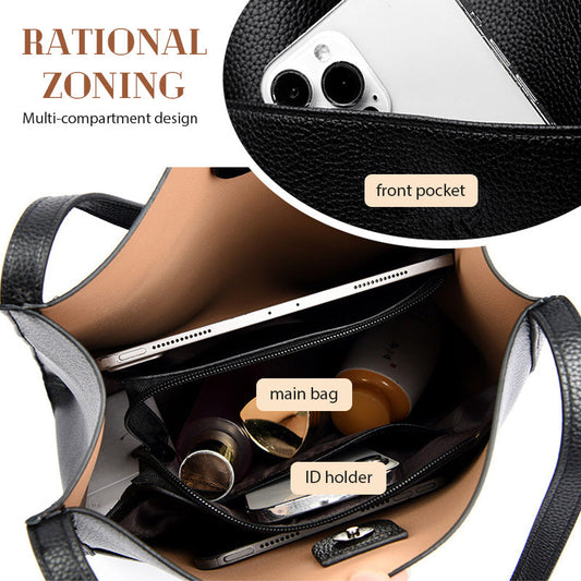 Högkvalitativ axelremsväska i en enfärgad färg