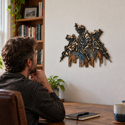 🎖️Brothers in Arms Military Metal Wall Art