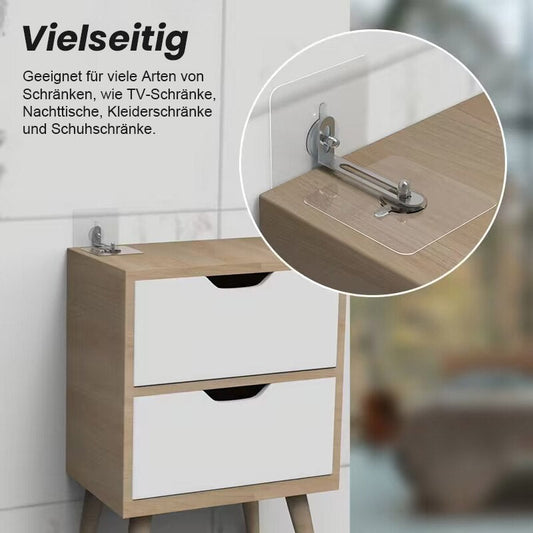 Infästningsverktyg för tippskydd för skåp utan borrhål