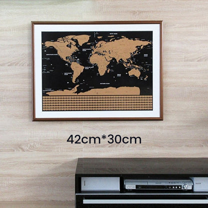 🌍Världskarta Med Skrapskal