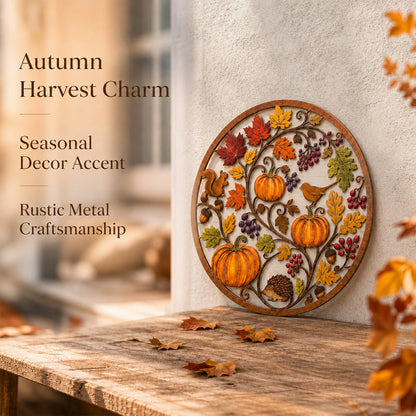 🍂Autumn Pumpkin & Animal Metal Sign