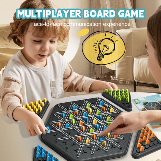 Triangle Chain Game: A Board Game for Logic and Geometry