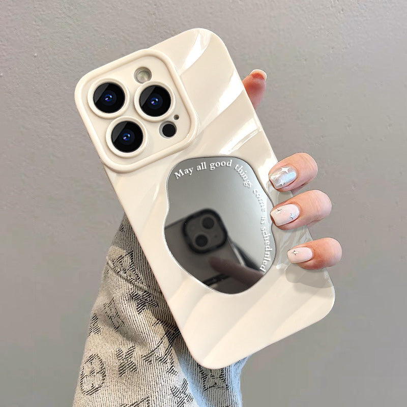 Skrynkligt Oregelbundet Spegelfodral