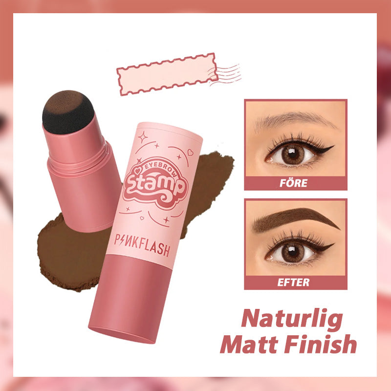 Dubbelanvänd hårfästepuder och ögonbrynspuder