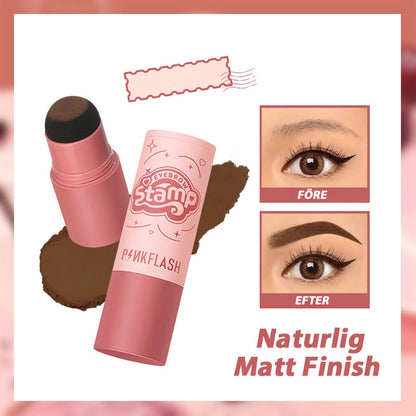 Dubbelanvänd hårfästepuder och ögonbrynspuder