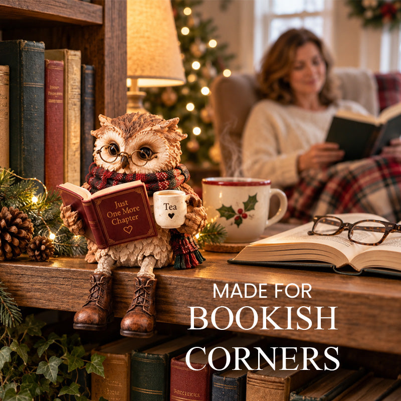 🦉Heartwarming Reading Owl Figurine✨