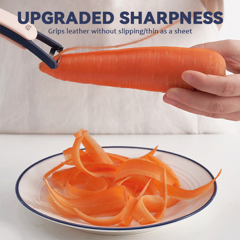 🥔 Multifunktionell roterande skalkniv i rostfritt stål | Enkel skalning av mjuka och hårda frukter & grönsaker 🍎