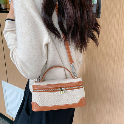 Retro bärbar liten fyrkantig korsväska