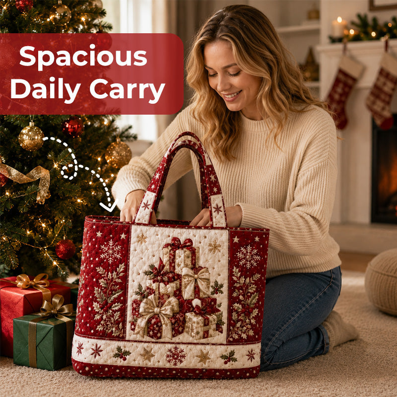 Vintage Santa Christmas Print Tote Bag | Festive Re‑usable Shopper