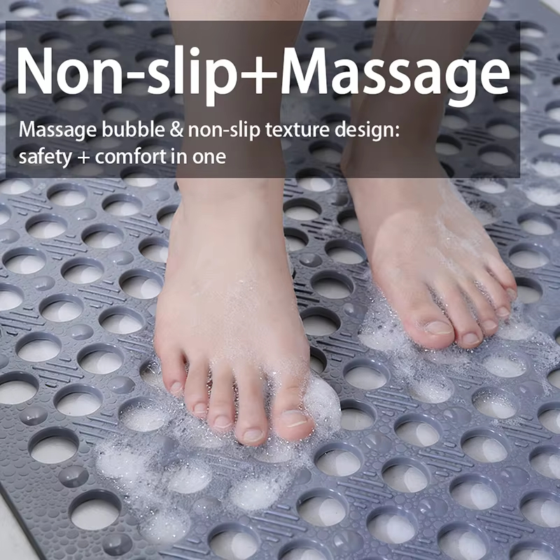 💧 Premium Anti Slip Shower Safety Mat with Strong Suction Cups - Make Every Shower Feel Safer 🚿