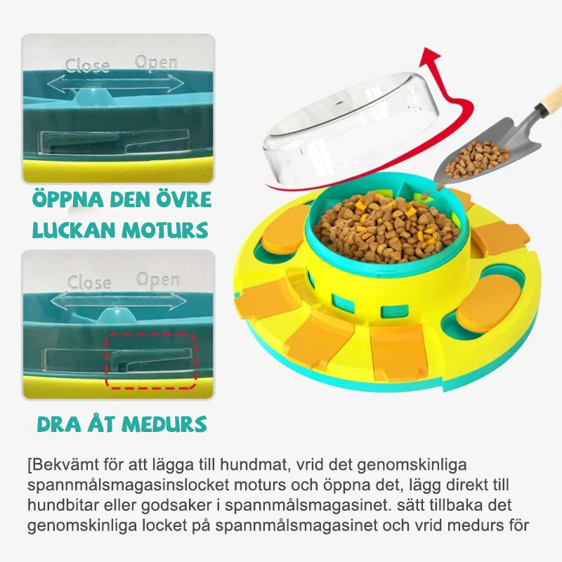 Hund leksak intelligens belöning tryck läcka mat