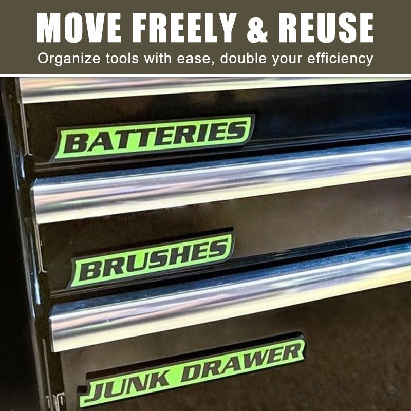 🔧✨ Magnetiska Verktygslåds Etiketter🔧📚