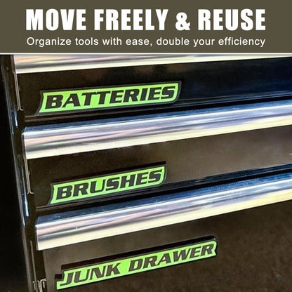 🔧✨ Magnetiska Verktygslåds Etiketter🔧📚