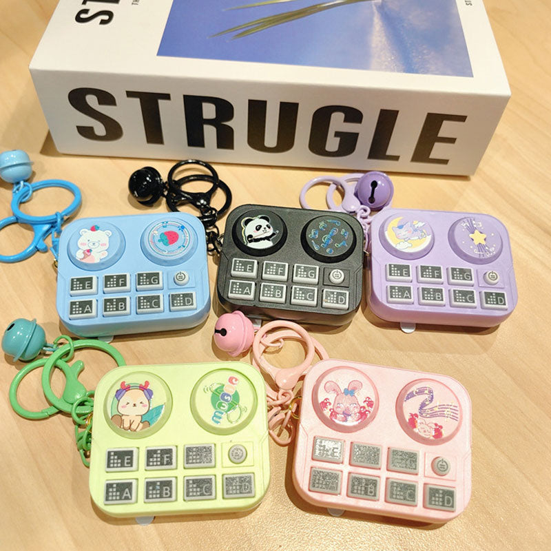 DJ-nyckelring med minidjur Barnleksak