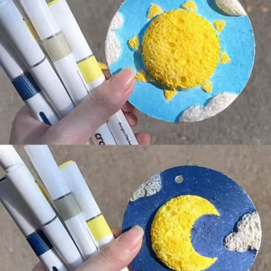 Diy Handmålad Skumtexturmålning