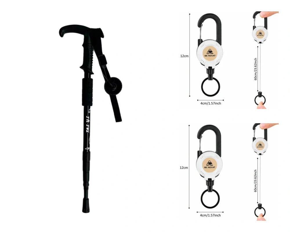 ⛰️Adjustable Aluminum Alloy Trekking Pole