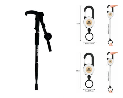 ⛰️Adjustable Aluminum Alloy Trekking Pole