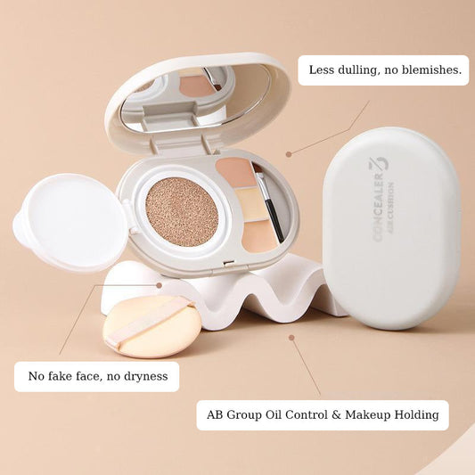 Trefärgad Concealerkudde I Puderbas