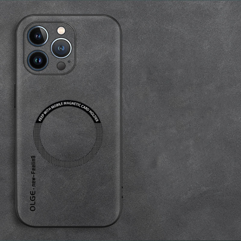 Fodral i äkta läder - tunn design och MagSafe-kompatibel