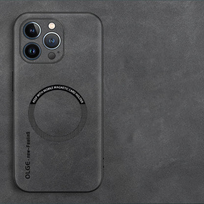 Fodral i äkta läder - tunn design och MagSafe-kompatibel