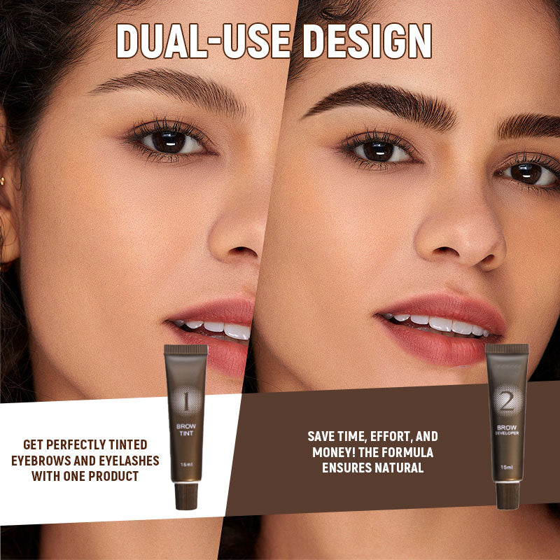 🖌️ 2-i-1 ögonbryn- och ögonfransfärgningski