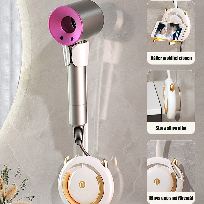 Handsfree-hårtorkhållare för lata människor