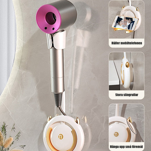 Handsfree-hårtorkhållare för lata människor