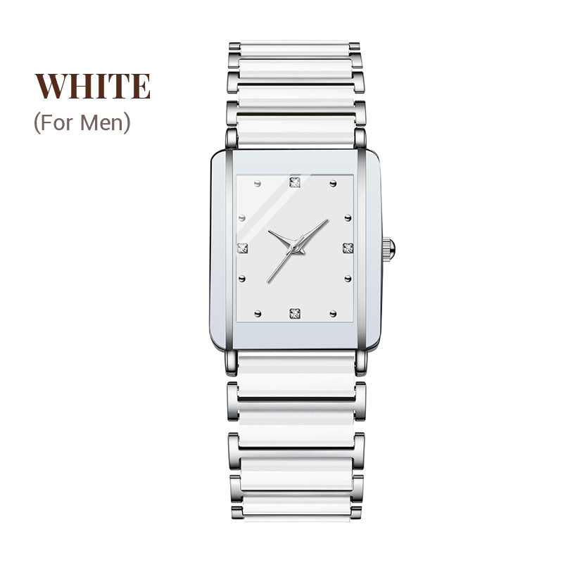 ⌚Fashion Ceramic Square Quartz Watch
