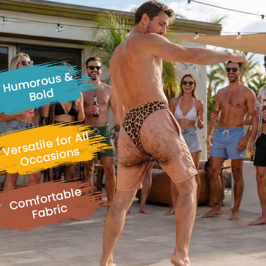 The "Cheeky Commando" Novelty Prank Swim Trunks – Guaranteed to Cause Double-Takes!