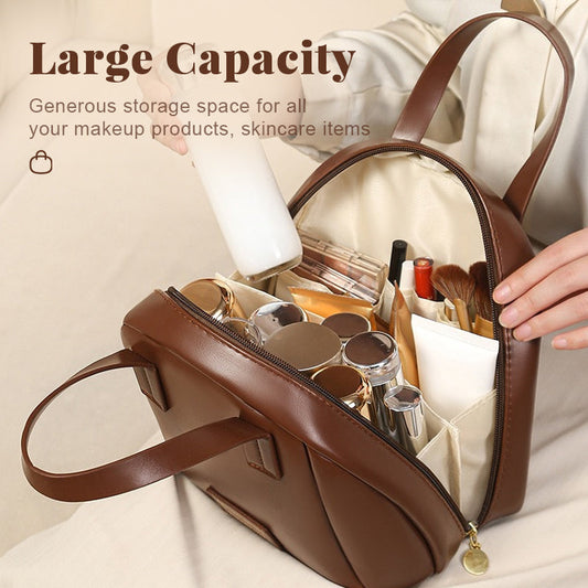 Handhållen sminkväska med stor kapacitet