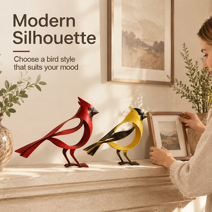 🕊️Elegant and minimalist metal bird sculpture -- Fleeting Moments of Lightness in the Natural World！