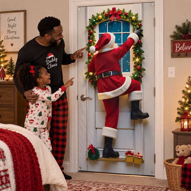 🎄New Christmas Door Cover – Festive Holiday Party Decoration & Door Curtain