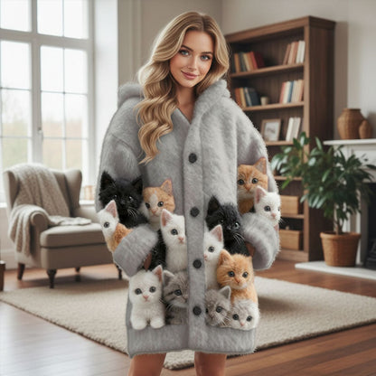 🐱 Nya Djurmönster 3D Tryckad Sweatshirt