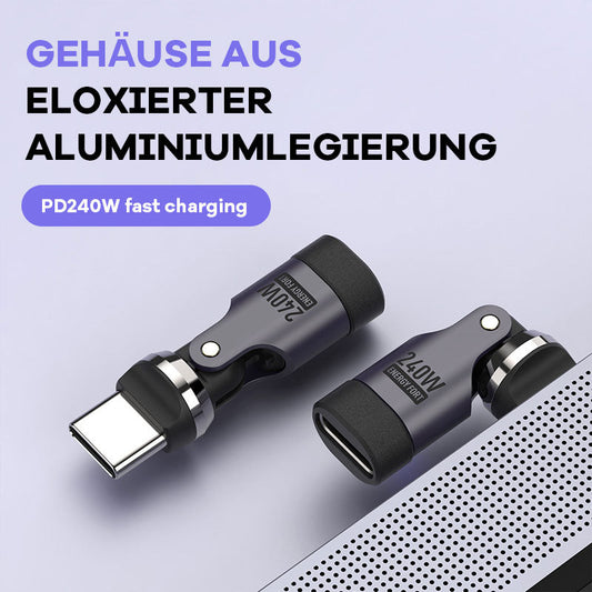 240W dubbel typ-C-drehadapter 🚀
