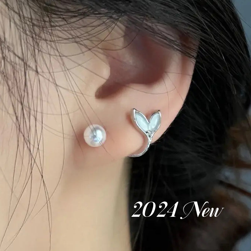 2024 Ny modell Cat's Eye sten Fishtail pärlörhängen