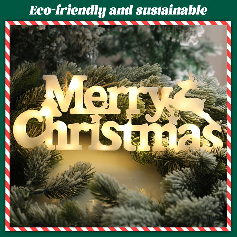 God Jul 3D Bokstavsbelysning/Merry Christmas 3D Letter Lights