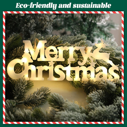 God Jul 3D Bokstavsbelysning/Merry Christmas 3D Letter Lights