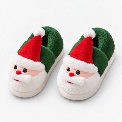 🎅Santa Claus Winter Slippers - Festive Red Green Home Shoes